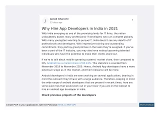 Why Hire App Developers in India in 2021?