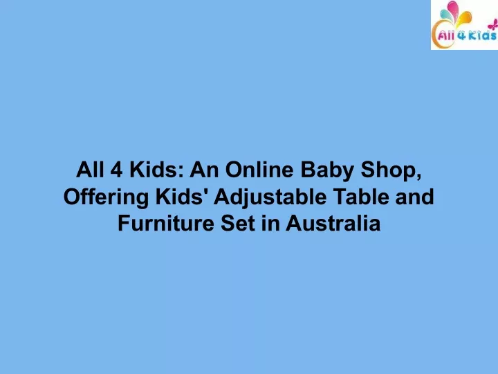 all 4 kids an online baby shop offering kids