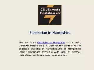 Electrician in Hampshire