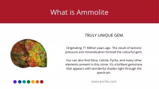 What is Ammolite: by Korite.com