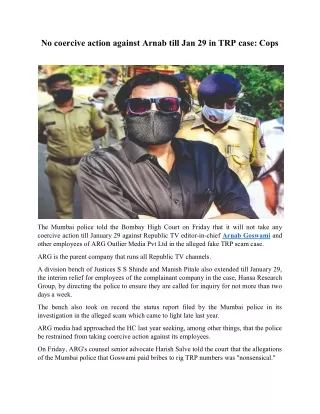 no coercive action against arnab till