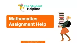 Mathematics assignment help