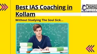 Online IAS Coaching in Kollam– Chahal Academy