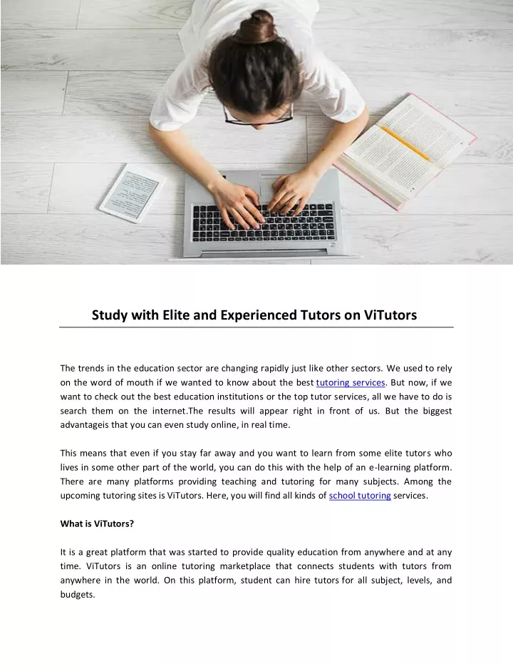 study with elite and experienced tutors