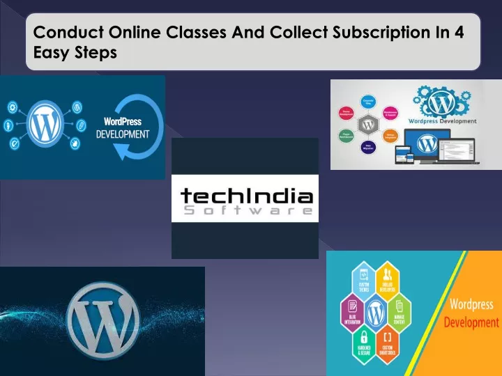 conduct online classes and collect subscription
