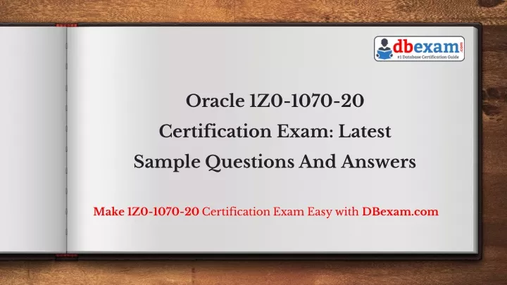 oracle 1z0 1070 20