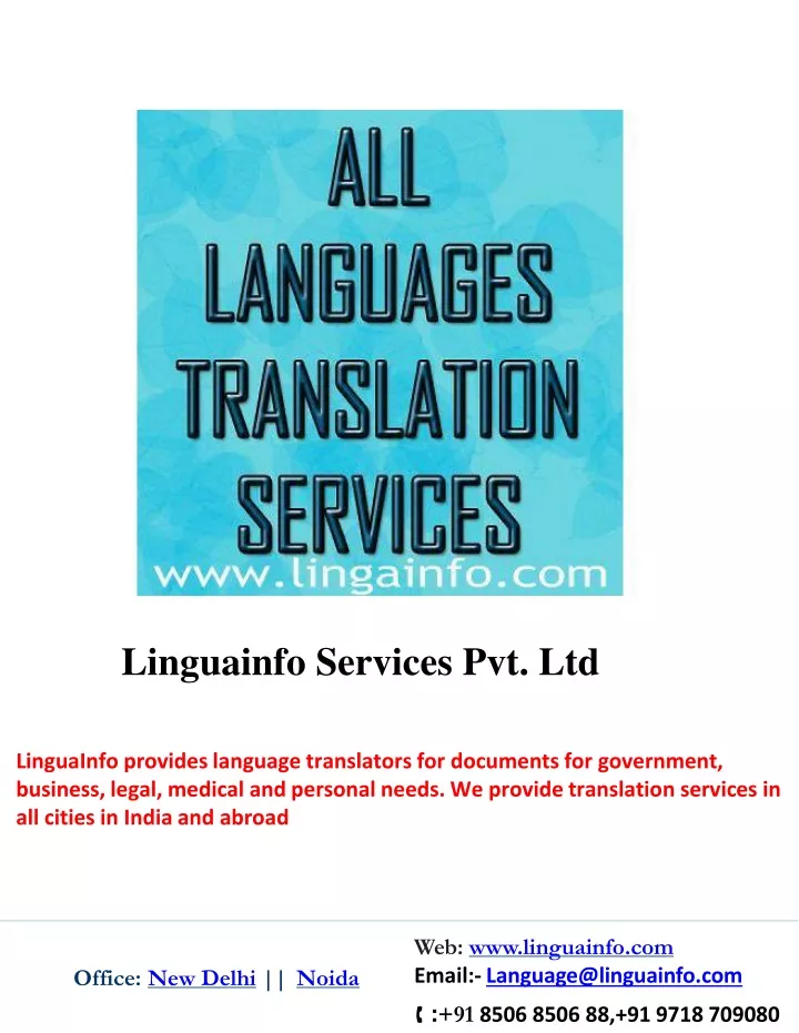 linguainfo services pvt ltd