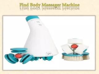 Find Body Massager Machine