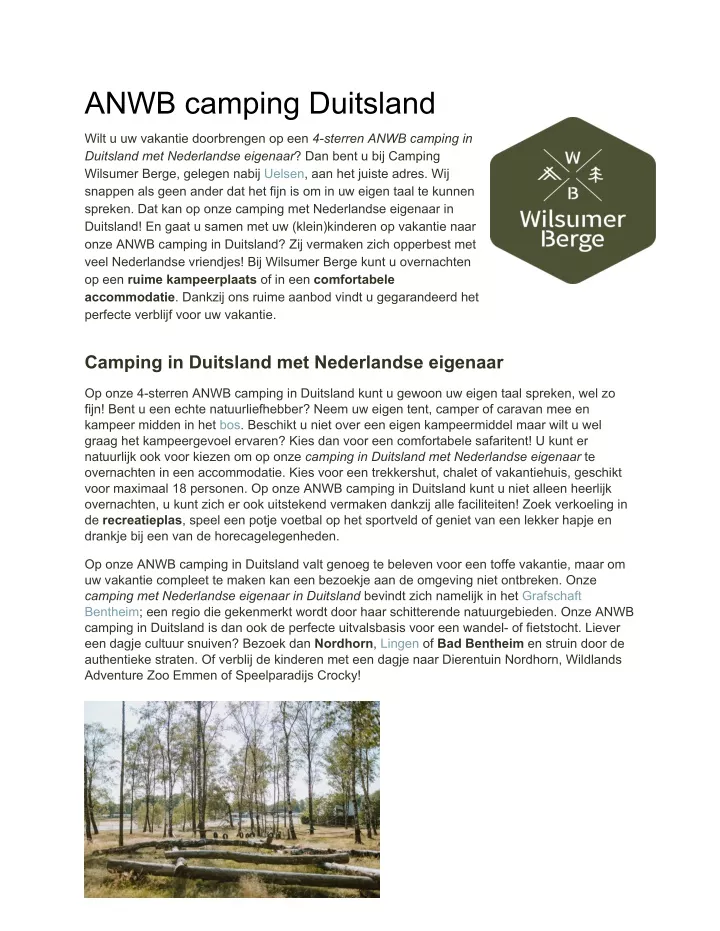 anwb camping duitsland