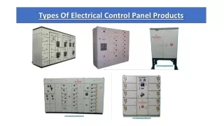 Types Of Electrical Control Panel Products