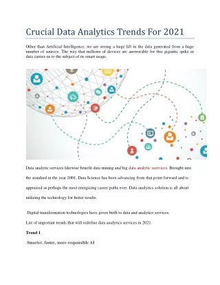 Crucial Data Analytics Trends For 2021