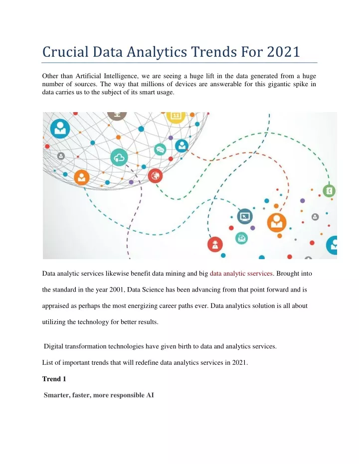 crucial data analytics trends for 2021