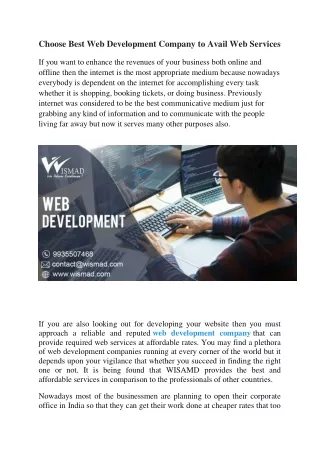 Website development company