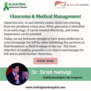 Glaucoma and its Management - Best Eye Hospitals Near Me in Bellandur, Bangalore -Nelivigi Eye Hospital