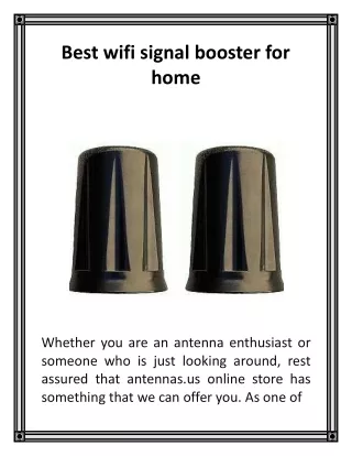 best wifi signal booster for home
