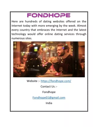 Dating Sites for Married in Bangalore | Fondhope.com
