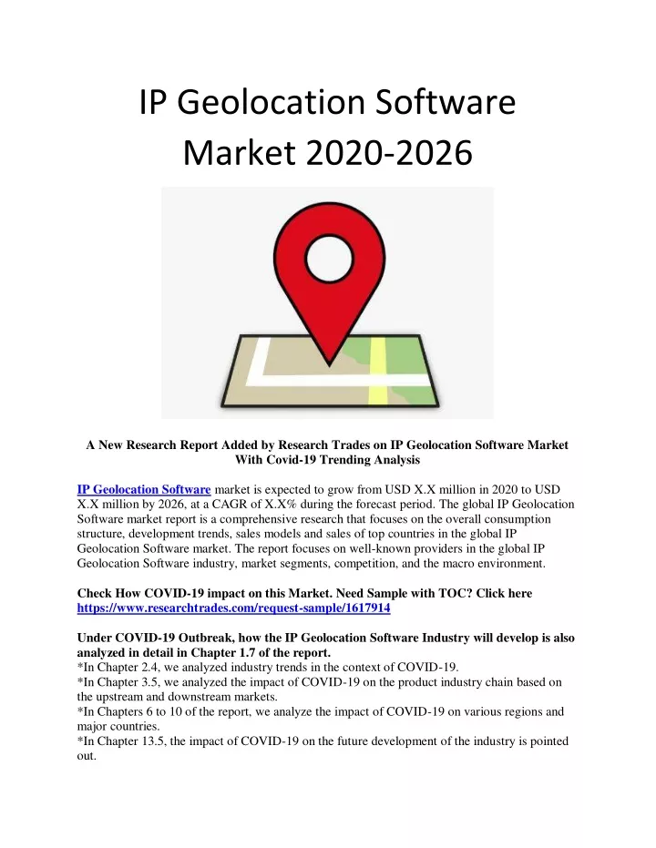 ip geolocation software market 2020 2026