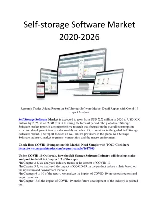 self storage software market 2020 2026