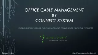 Office Cable Management by Connect System