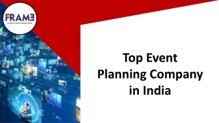 Top Event Planning Company in India