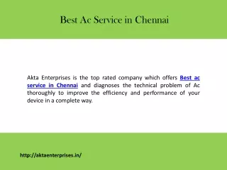 Best Ac Service in Chennai