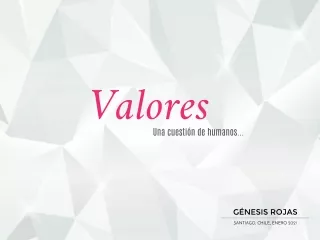 INFOGRAFIA SOBRE VALORES