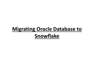 Oracle To Snowflake