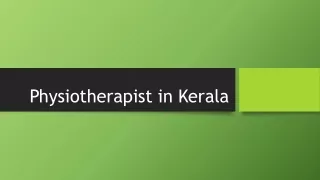 Physiotherapist in Kerala