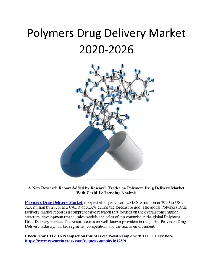 polymers drug delivery market 2020 2026
