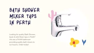 Bath Shower Mixer Taps in Perth | Bathroom Taps | Basin Mixer