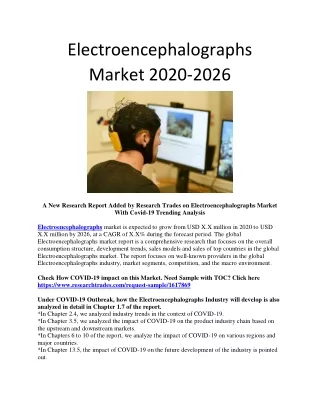 electroencephalographs market 2020 2026