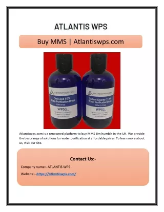 Buy MMS | Atlantiswps.com