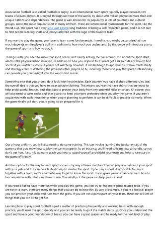 association football also called football