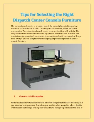 the police dispatch center is probably