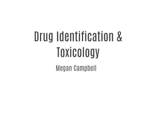 Drug identification