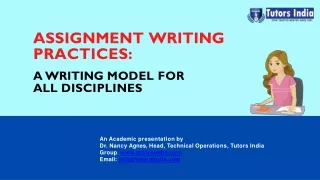 assignment writing practices