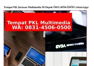 tempat pkl jurusan multimedia di depok