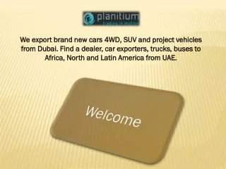 we export brand new cars 4wd suv and project