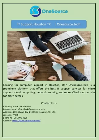 it support houston tx