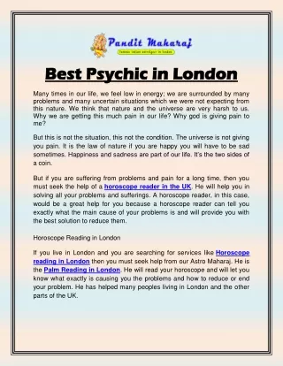 Best Psychic in London