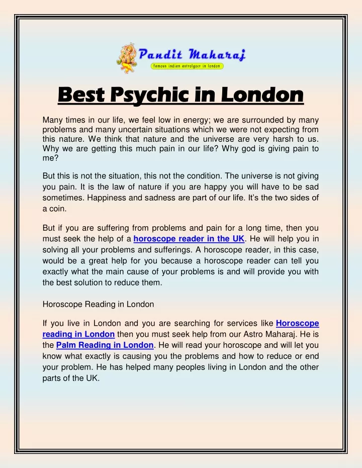 best psychic in london best psychic in london
