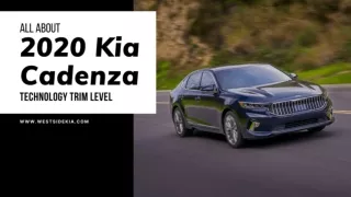 All About 2020 Kia Cadenza Technology Trim Level