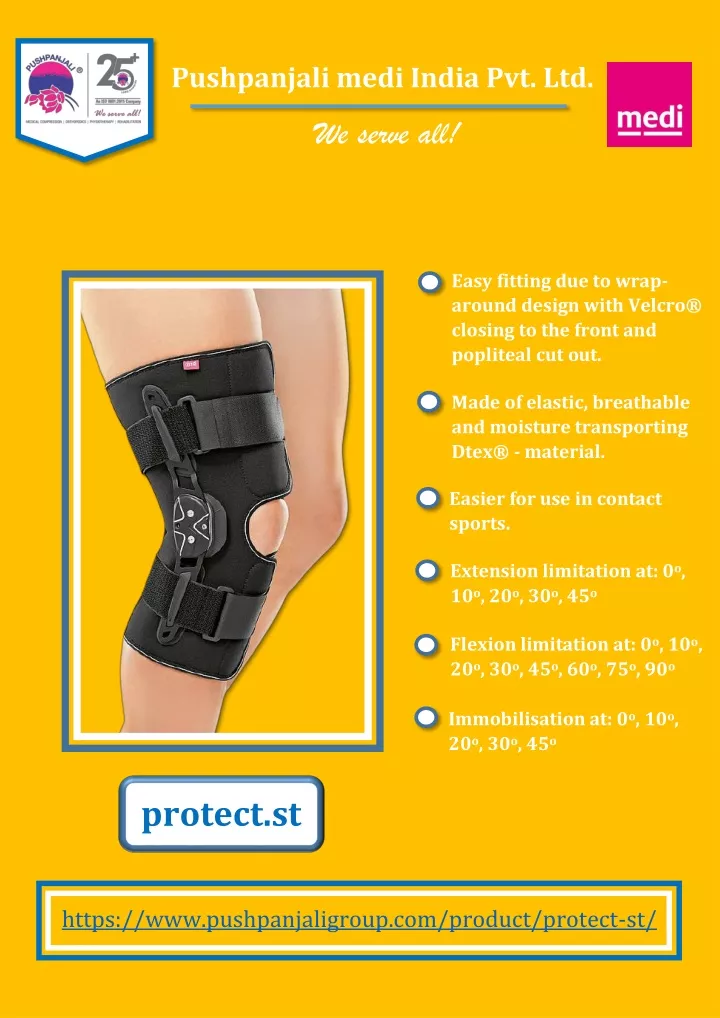 Ppt Protectst Soft Knee Brace Pushpanjali Medi India Pvt Ltd Powerpoint Presentation Id 2955