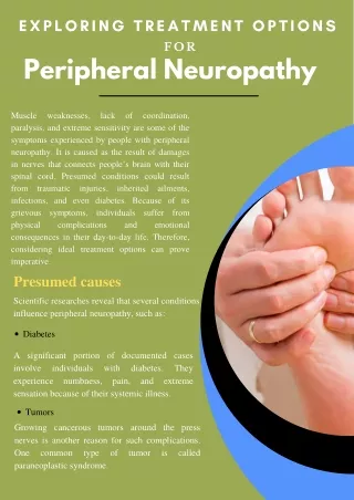 Exploring Treatment Options For Peripheral Neuropathy