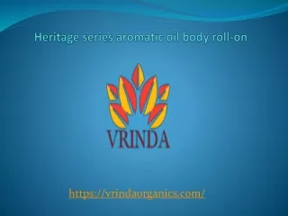 heritage series aromatic oil body roll on