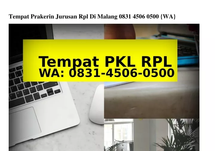 tempat prakerin jurusan rpl di malang 0831 4506