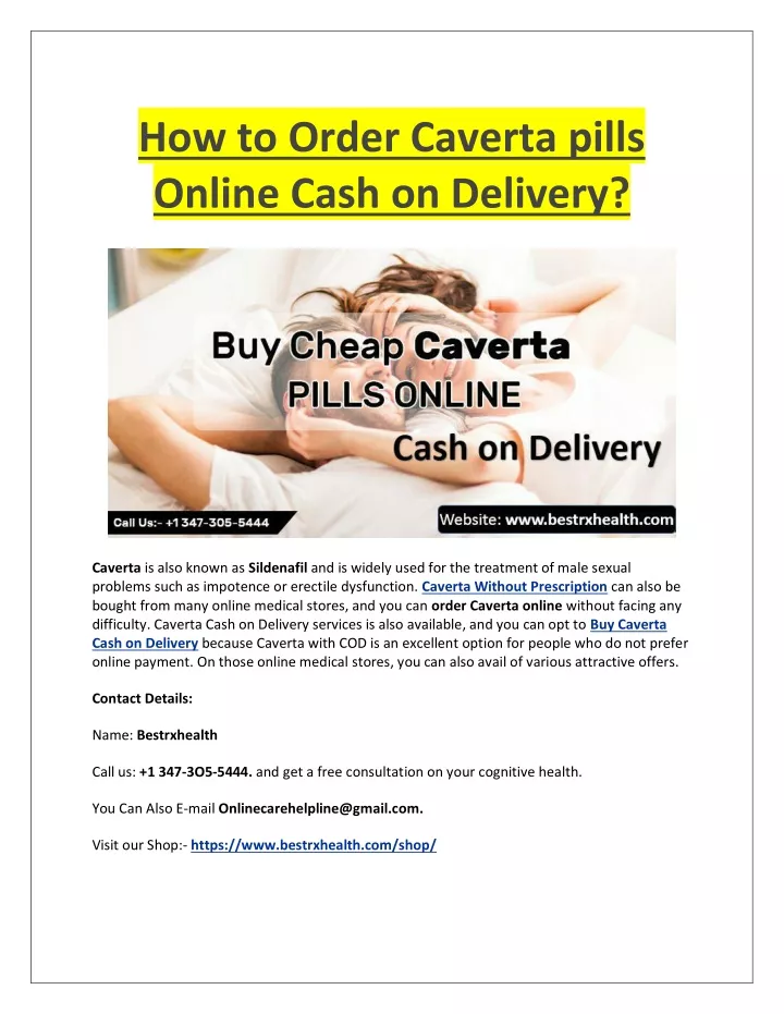 how to order caverta pills online cash on delivery