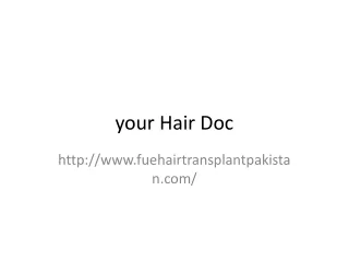 Fue hair transplant clinic Pakistan