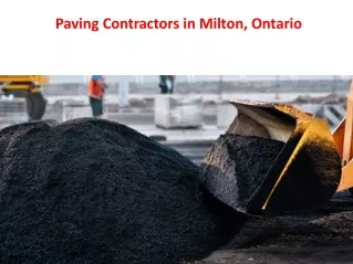 Paving Contractors in Milton, Ontario