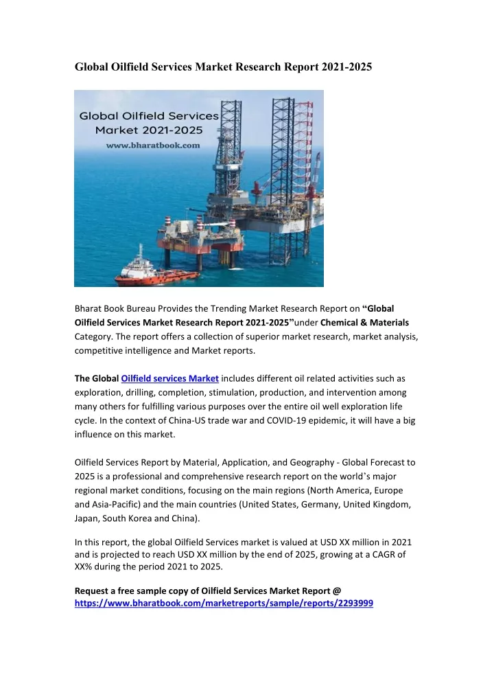 global oilfield services market research report